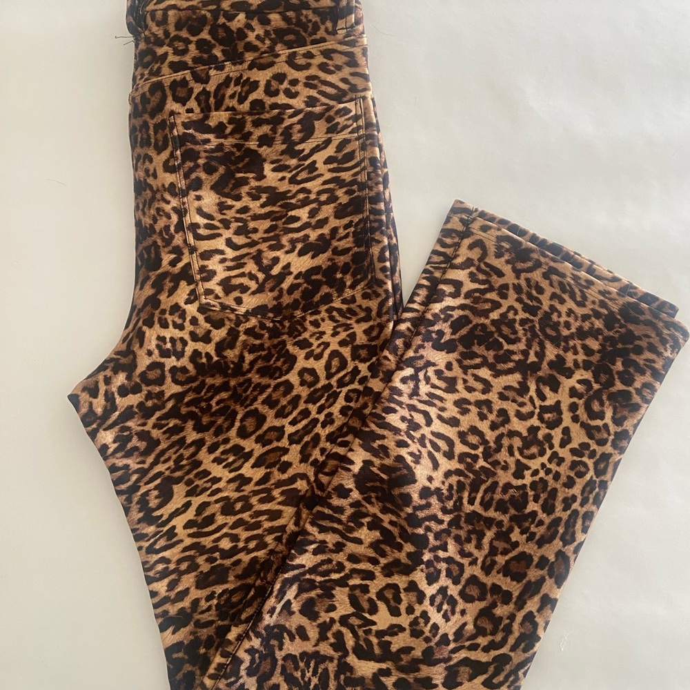 Good American Wild Leopard Slacks- Discontinued 💕